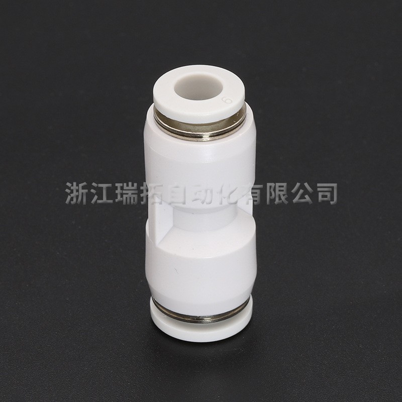 瑞拓气动PG直通变径气动接头快插PG8-6气管转接头大小头塑料快插图4