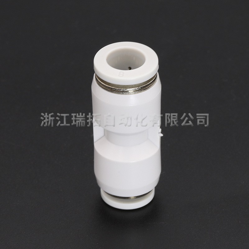瑞拓气动PG直通变径气动接头快插PG8-6气管转接头大小头塑料快插图3