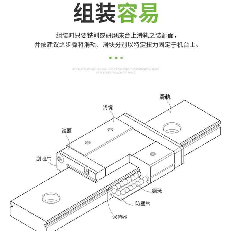 直线导轨滑块 微型直线导轨滑块MGW系列加长加宽块滑轨机 械配件图2