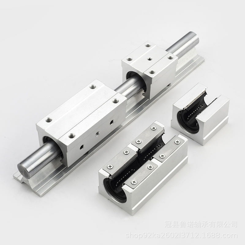 SBR铝托光轴重型滑轨直线导轨精密木工推台锯平移门圆棒轨道滑块图3