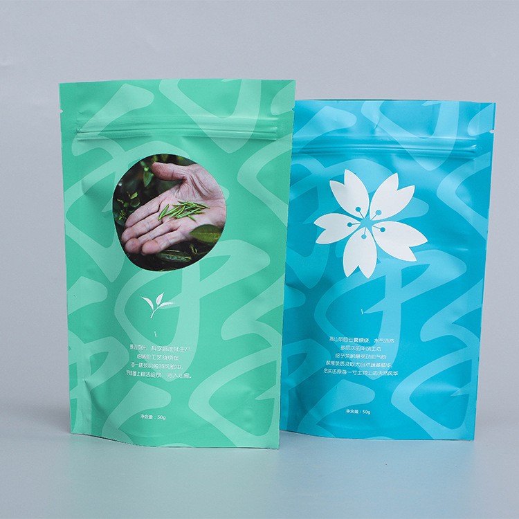 50克100克茶叶自立自封包装袋 养生茶绿茶茉莉花茶叶铝箔袋图5