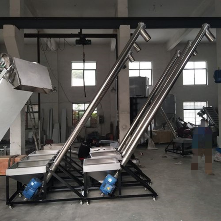 干燥剂上料机 中小型工业螺旋提升上料设备 裕邦化工厂使用上料机图5