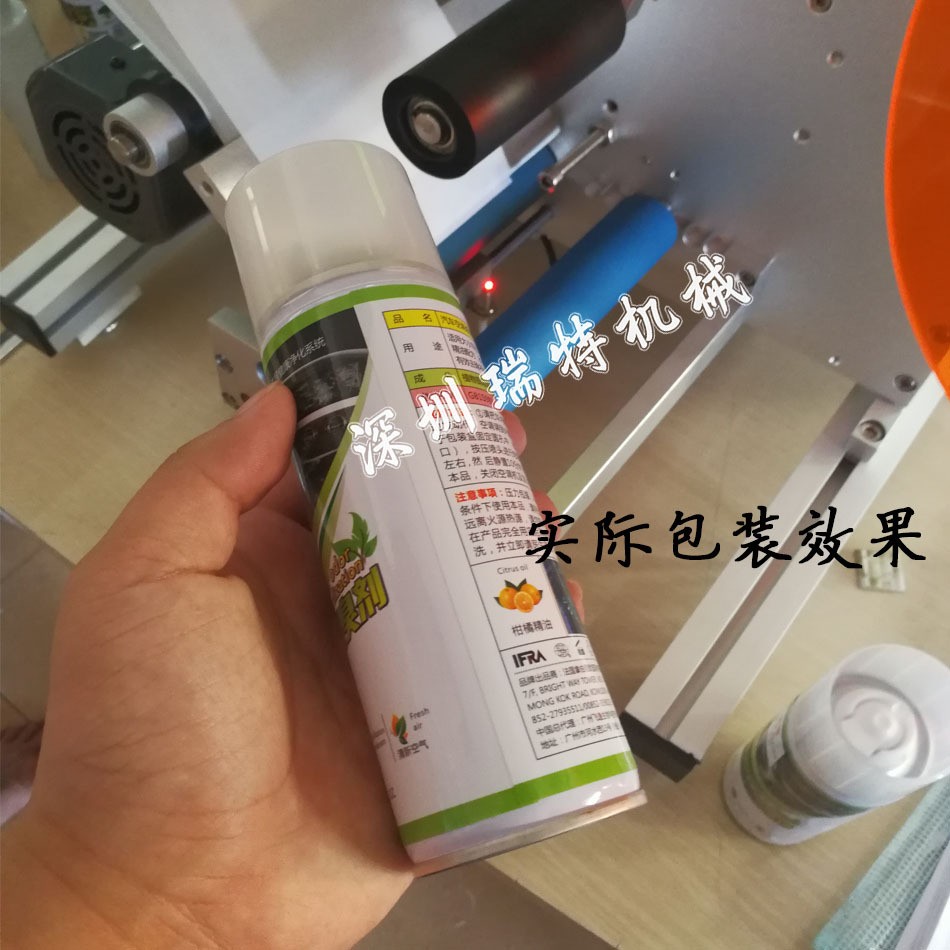 深圳高精度半自动贴标机、高精度圆瓶不干胶卧式贴标机 圆形贴标图4