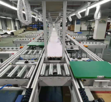 非标动力滚筒直线输送机 旋转滚筒传送带实现多品种共线分流输送图5
