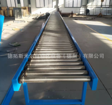 非标动力滚筒直线输送机 旋转滚筒传送带实现多品种共线分流输送图2