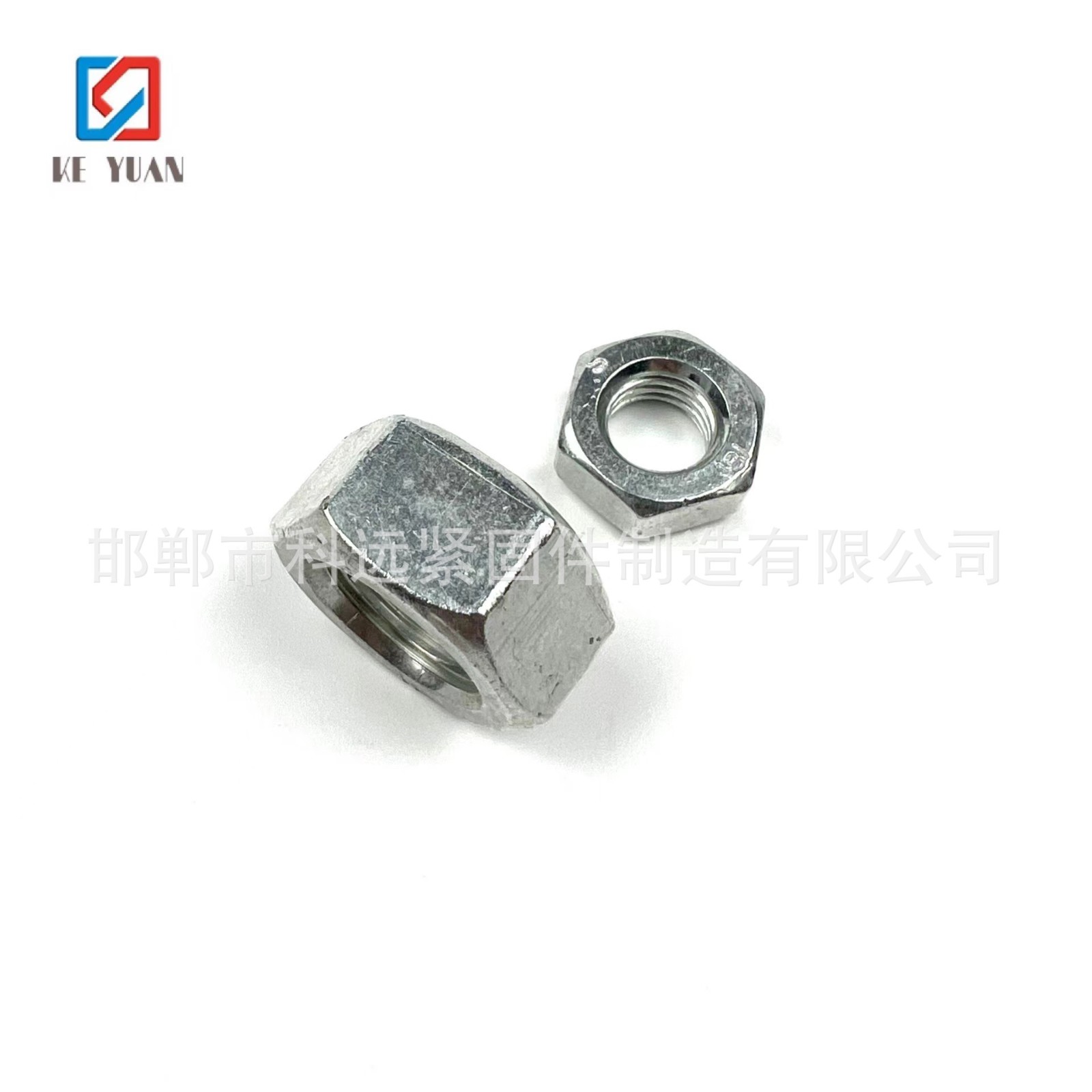 供应GB6170 电镀锌六角螺母 M6-M24 冷镀锌螺母图2