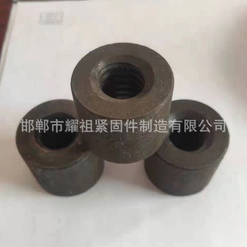 厂家供应圆螺母本色现货冷墩圆螺母全螺纹焊接圆柱螺帽连接件图2