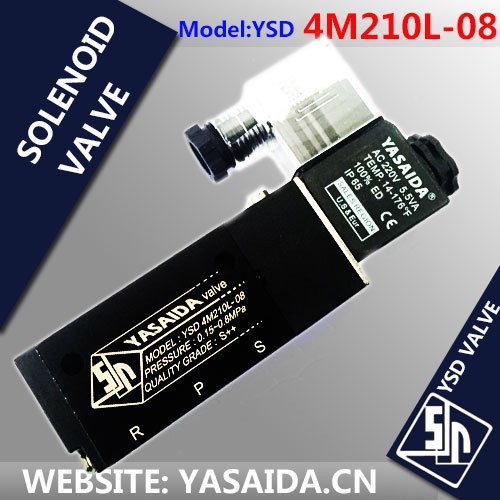 TY4M210L-08 精品出口 电磁阀 yasaida 亚赛达YSD 黑色 执行器图3