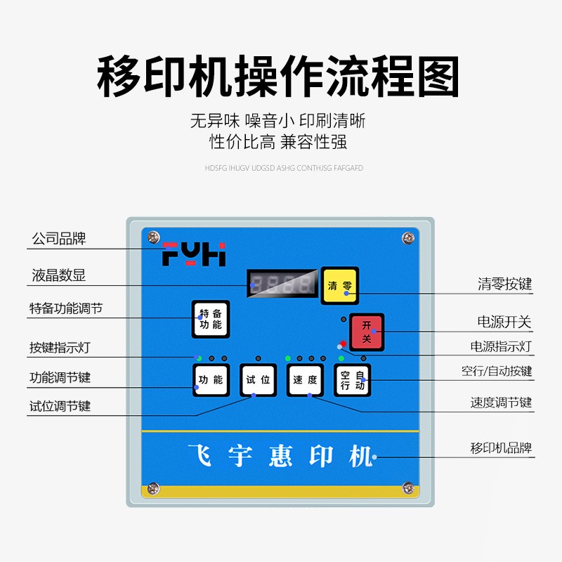 油盅移印机双头自动油墨移印机商标LOGO印刷气动机移印机配件全套图4