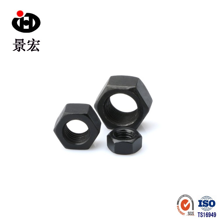 GB6170 12级淬黑六角螺母 高强度加硬六角型螺帽 12级螺母M6-M36图2