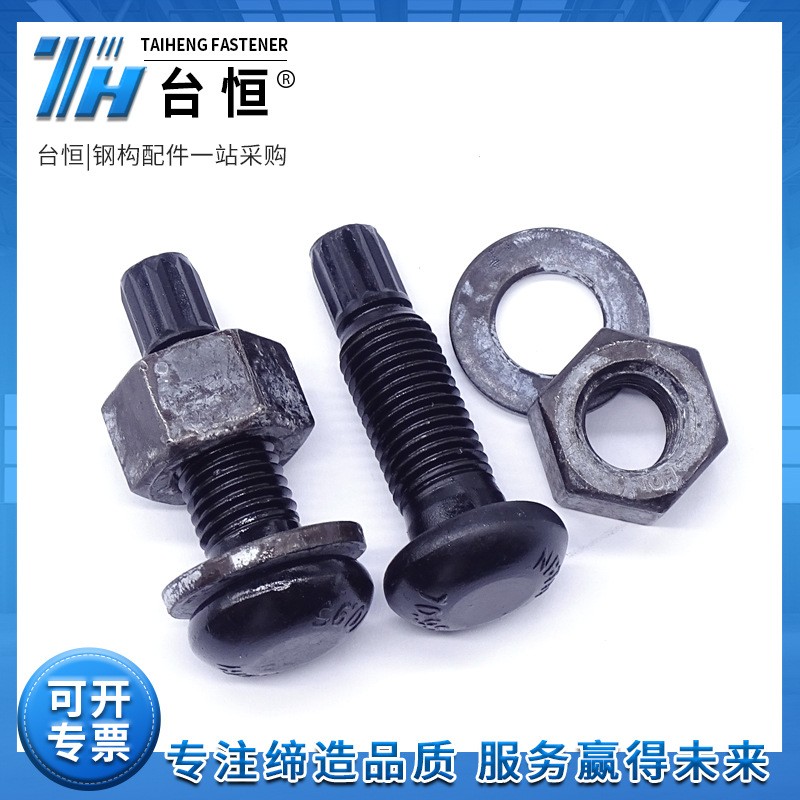现货TS钢结构10.9S级扭剪螺栓螺丝厂家连接副 半圆头扭剪型螺丝图2