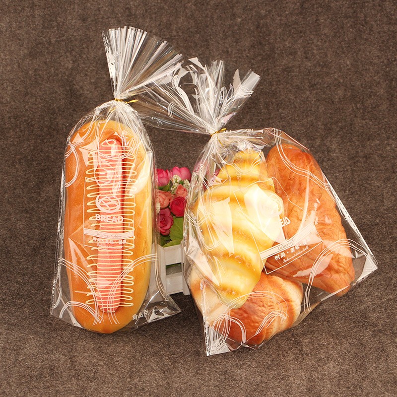 现货面包袋吐司包装袋扎口面包甜点食品袋封口扎丝透明蛋卷烘焙袋图3