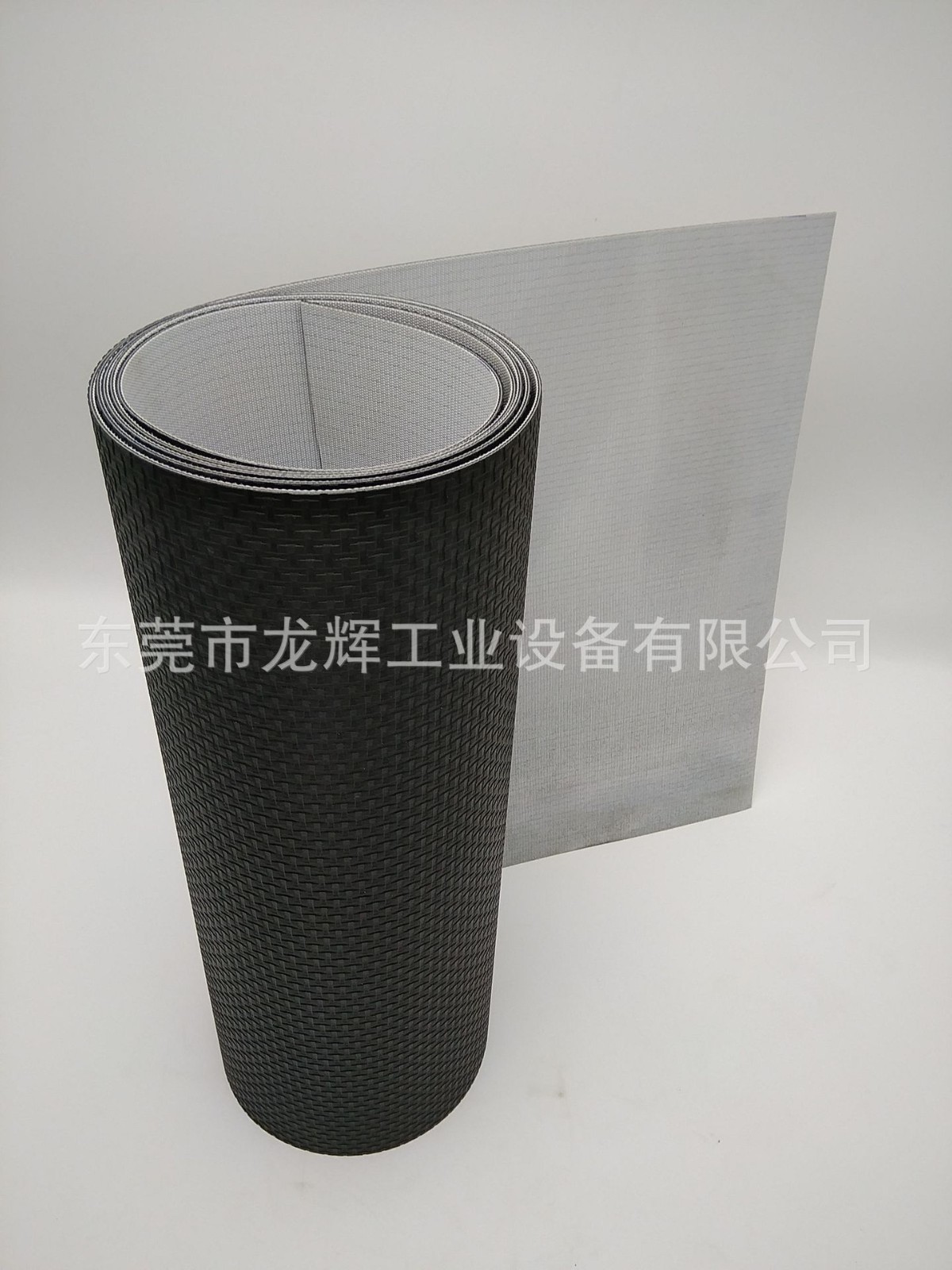 龙辉车间工业皮带2.0黑色工字带传送带 十字纹物流快递分拣输送带图4