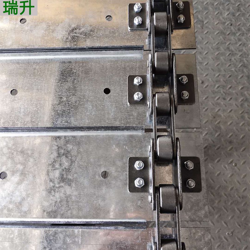 槽钢式扣板链板 保温棉输送机用板链 传送沙石重型物料用工业链板图3