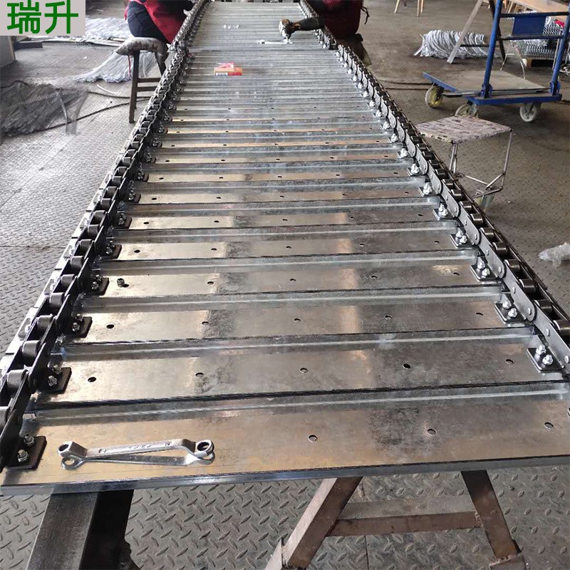 槽钢式扣板链板 保温棉输送机用板链 传送沙石重型物料用工业链板图5