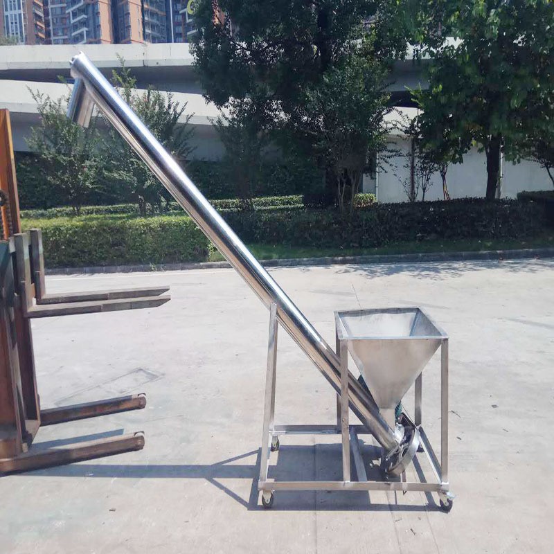 广东现货不锈钢螺旋提升输送机 定制U型单轴粉体颗粒给料机图5