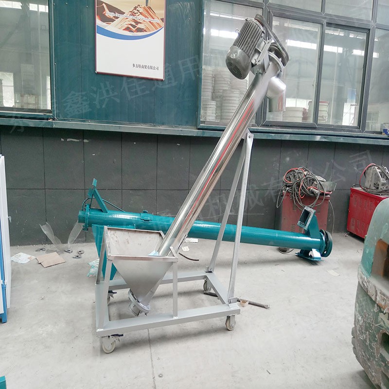 广东现货不锈钢螺旋提升输送机 定制U型单轴粉体颗粒给料机图3