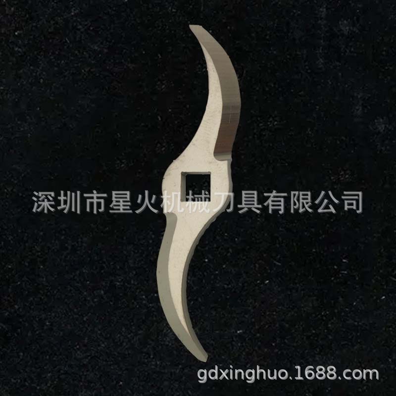 定制弯刀片非标弧形月牙锯齿刀片不锈钢薄刀勾刀尖刀异形弯刀片组图2