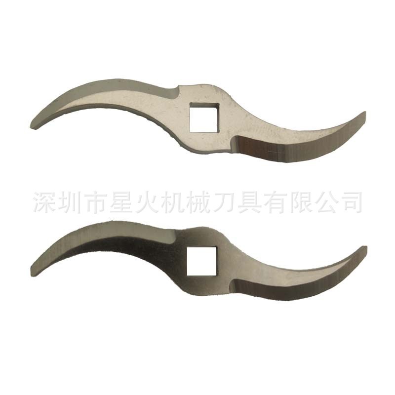 定制弯刀片非标弧形月牙锯齿刀片不锈钢薄刀勾刀尖刀异形弯刀片组图5