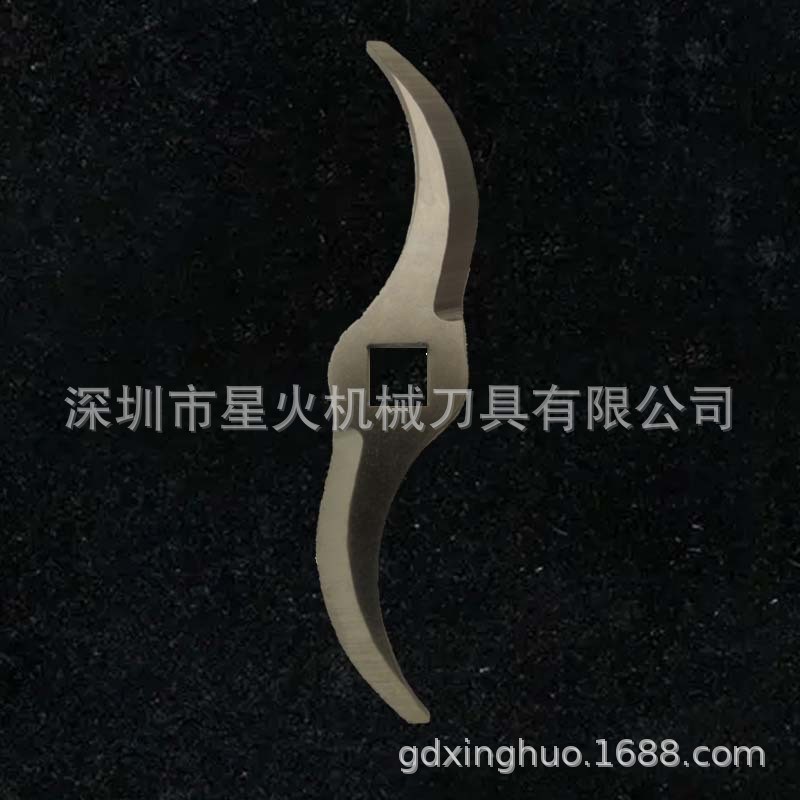 定制弯刀片非标弧形月牙锯齿刀片不锈钢薄刀勾刀尖刀异形弯刀片组图3