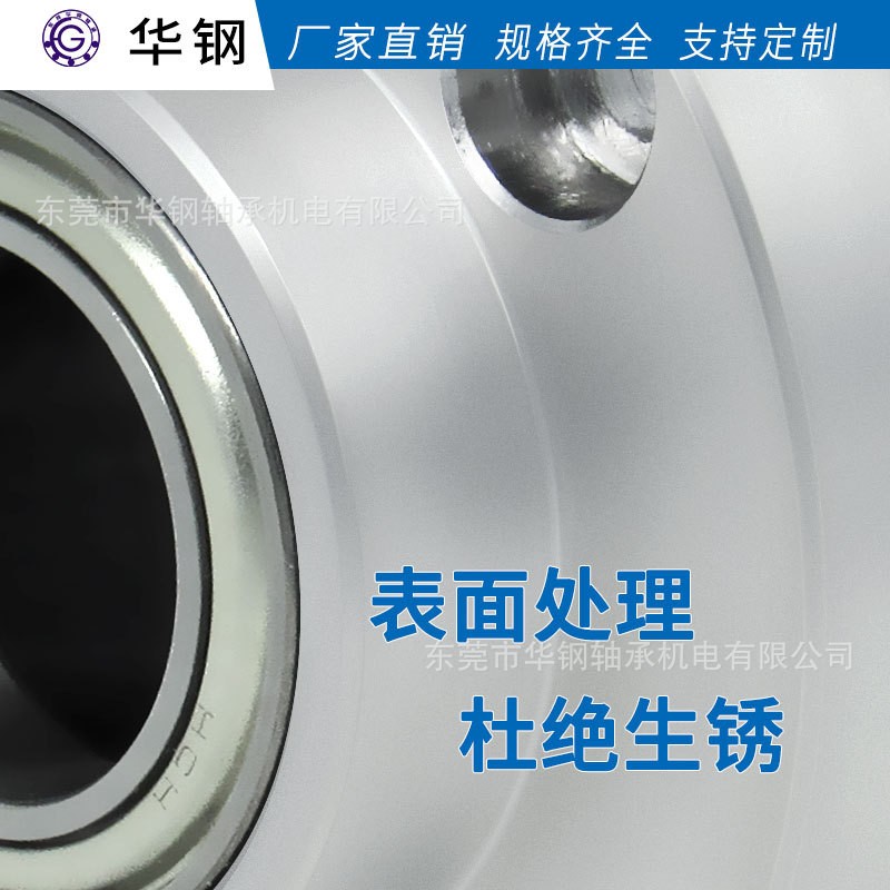 圆法兰轴承座组件带轴承固定座双轴承座铝合金EFH BGRBB BFP01图4
