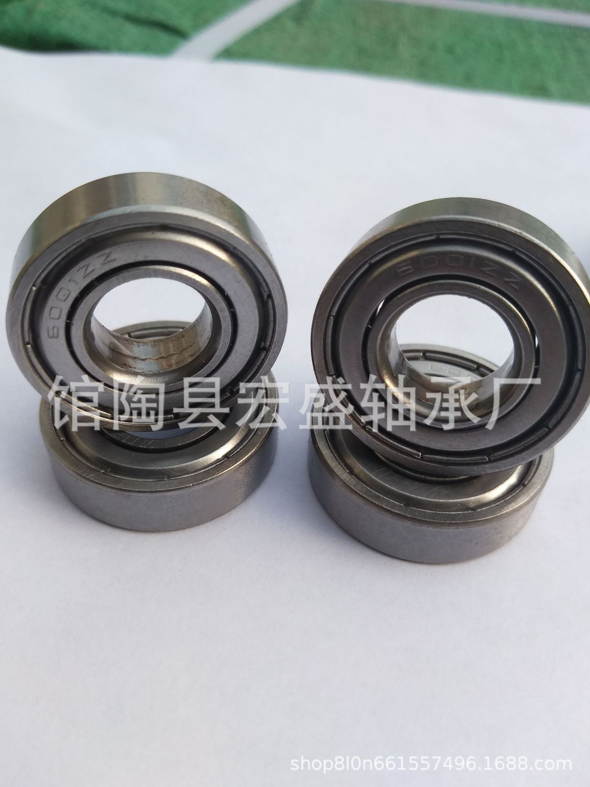 厂家批发 碳钢轴承6001zz尺寸28x12x8注塑胶轮 童车 滑轮100个起批图3