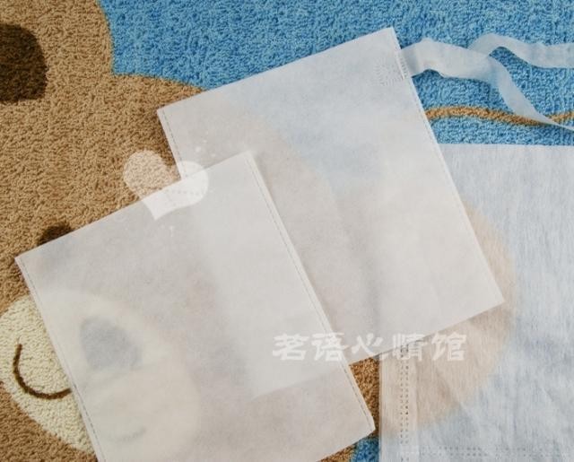 易袋 17x20cm无纺布煎药袋 包煎/单煎袋 足浴包 药浴包 布条扎口图3