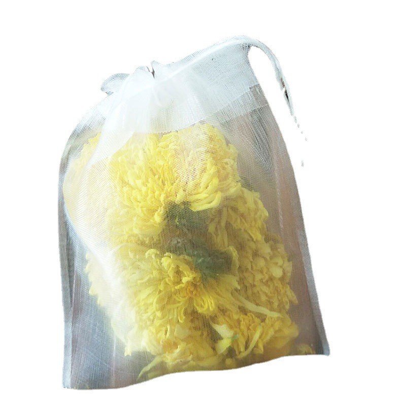 现货7*9cm尼龙抽线茶包袋花茶过滤袋一次性煎药袋厂家直销 批发图5