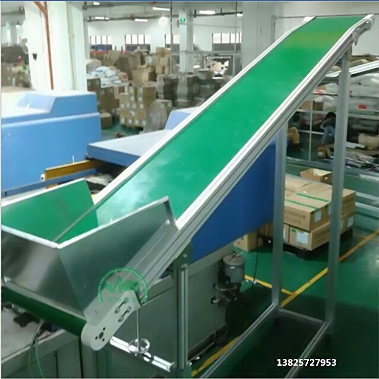 注塑爬坡皮带输送机 食品皮带流水线 物流快递传送 定做自动化图4