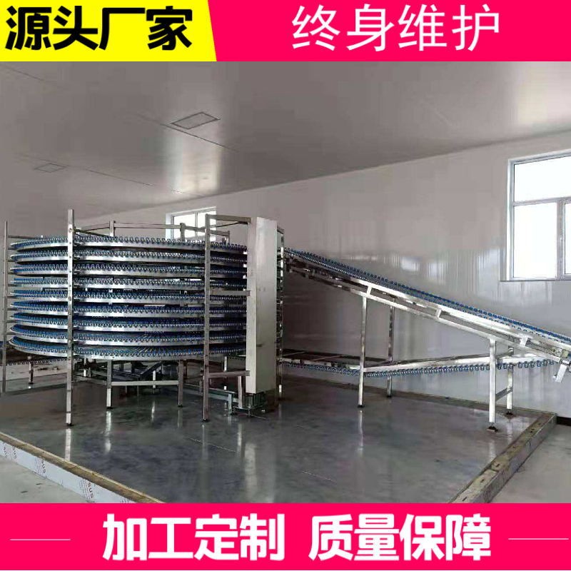 山东面包螺旋冷却塔厂家玉米果蔬螺旋速冻塔水饺螺旋速冻隧道图2