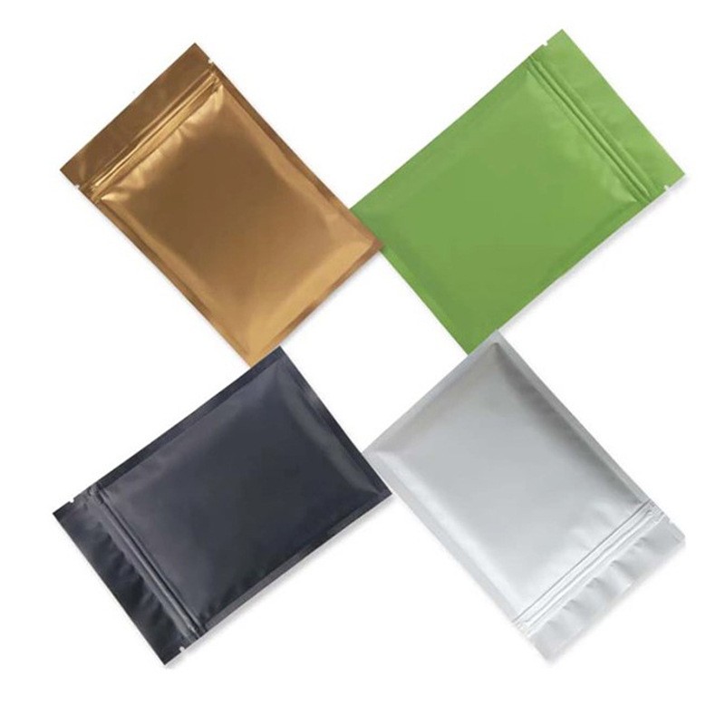 现货彩色自封袋磨砂密封拉链袋七彩铝箔密封袋通用塑料食品包装袋图4