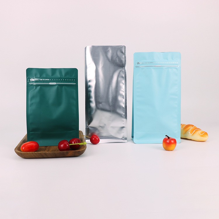 风琴咖啡袋 单向排气阀铝箔袋坚果果干八边封食品袋 咖啡豆包装袋图2