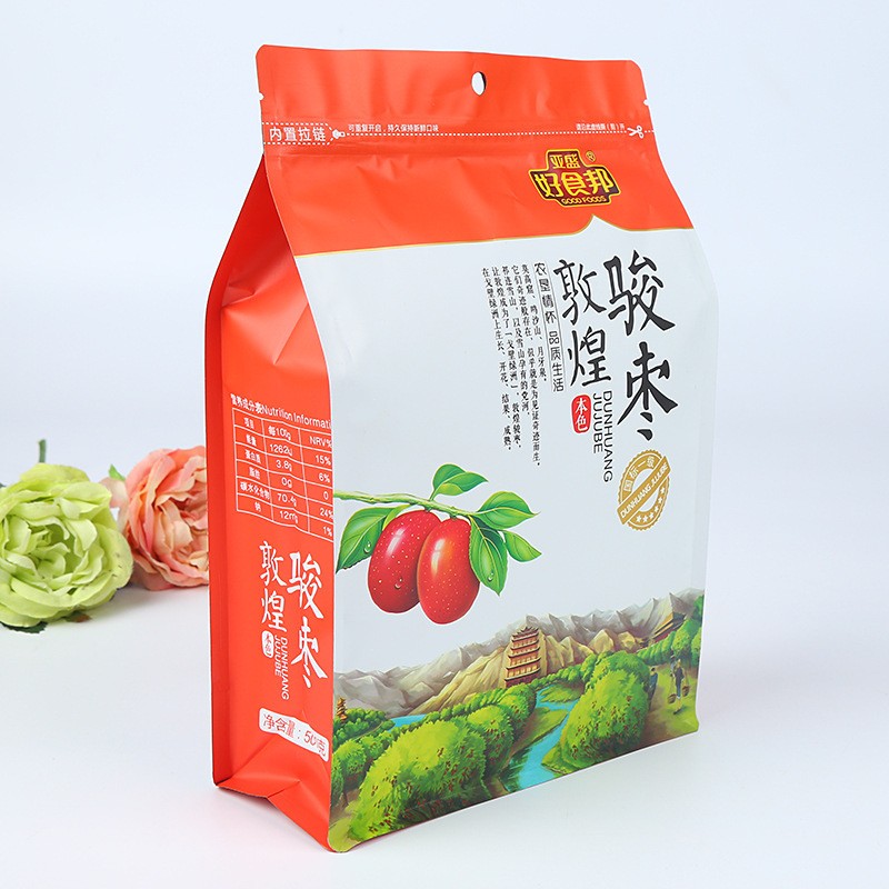 厂家批发干果自立自封袋塑料彩印八边封食品包装密封袋印logo食品图4