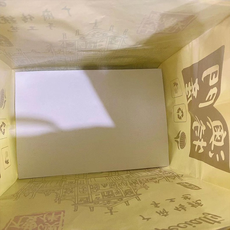 手提袋包装袋PO叉耳袋手信礼品包装袋 厂家直供支持定制印刷logo图4