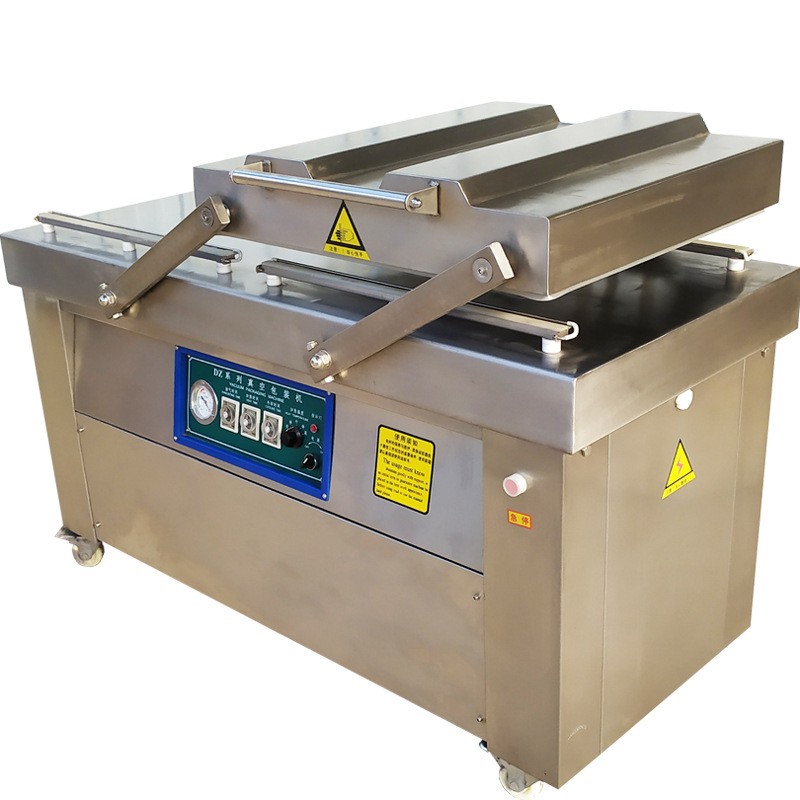 大型全自动五香花生真空包装机 现货600双室巴旦木自动真空封口机图5