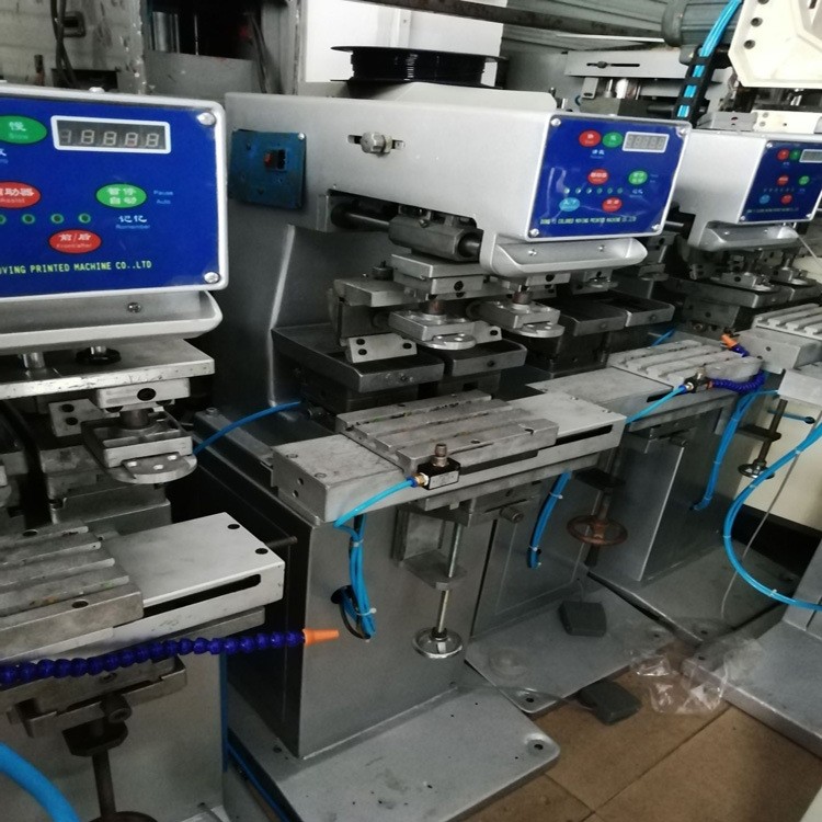 二手厂家东莞大朗镇油墨双色自动化移印机印刷设备厂家