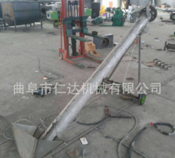 管径圆筒型绞龙提料机 小型管式螺旋提升机 锯末颗粒上料机图4