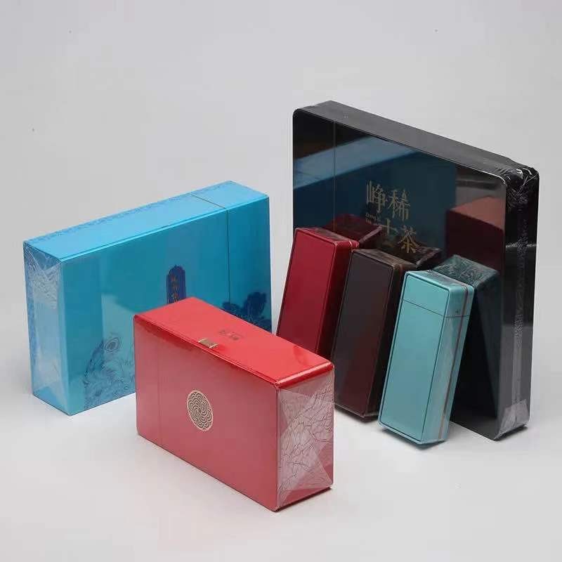 茶叶礼盒外包装盒塑封膜烟包膜BOPP烟封膜化妆品片膜带拉丝烟膜图2