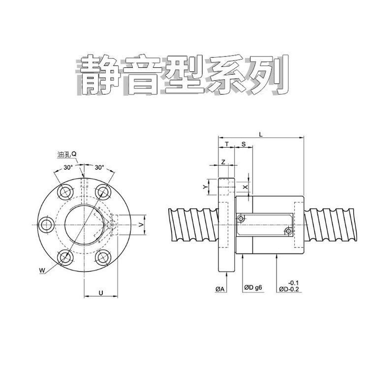 台湾银泰PMI FSDC滚珠丝杆 螺帽旋转式滚珠丝杠 专业生产线切割滚珠丝杠螺帽 慧腾工业设备图5