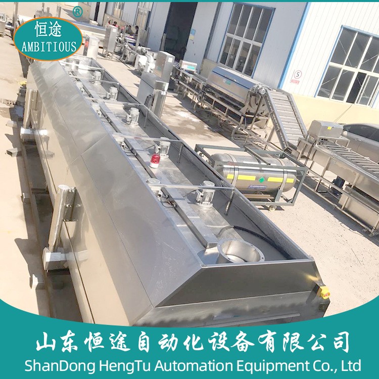 连续式自动出料油炸机 商用油炸设备 小龙虾面筋麻球成型油炸线图4