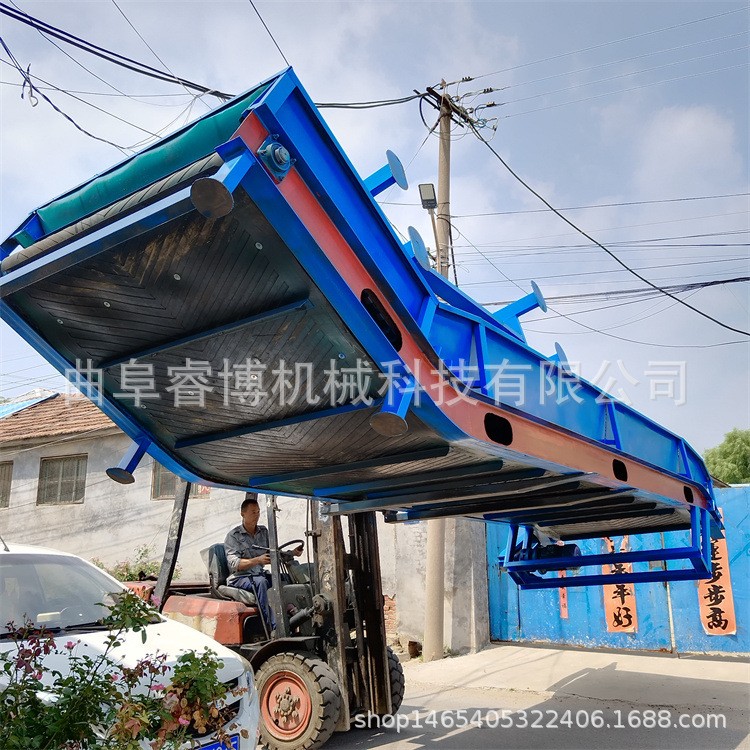 输送机散料粉料皮带 卧式打包机皮带输送机 电动升降动力送料机图4