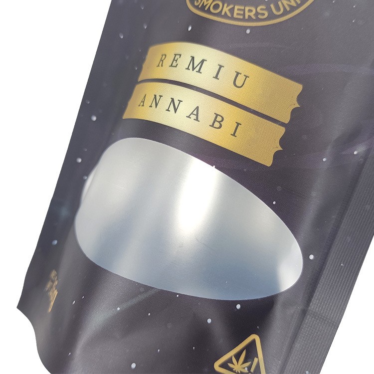 数码印刷无版费透明开窗哑面磨砂食品袋自封自立袋快速发货图2