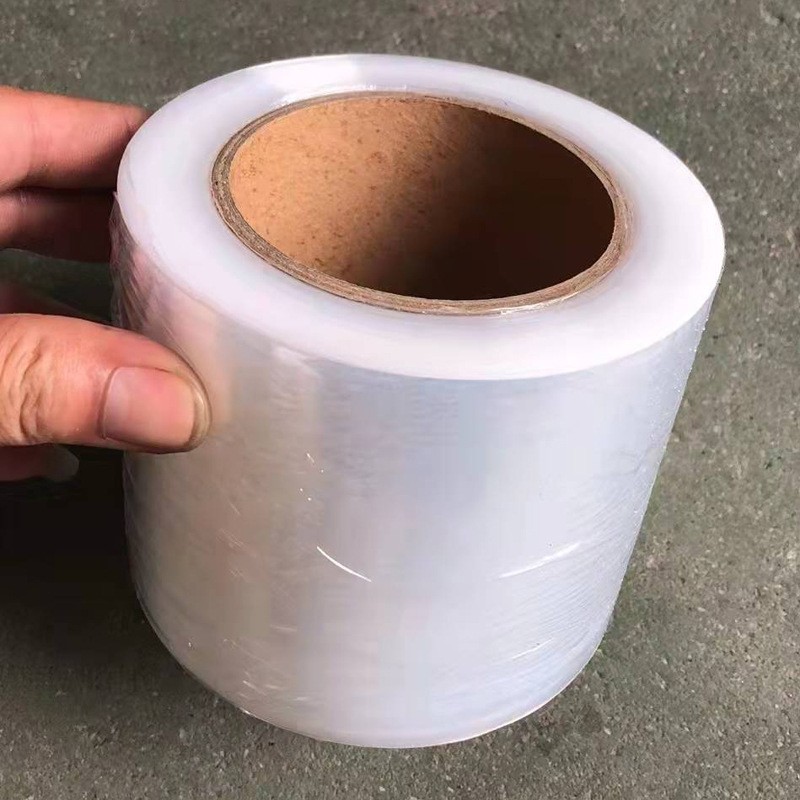 拉伸膜批发PE缠绕膜厂家工业PVC电线膜小卷保鲜膜物流托盘捆绑膜图3