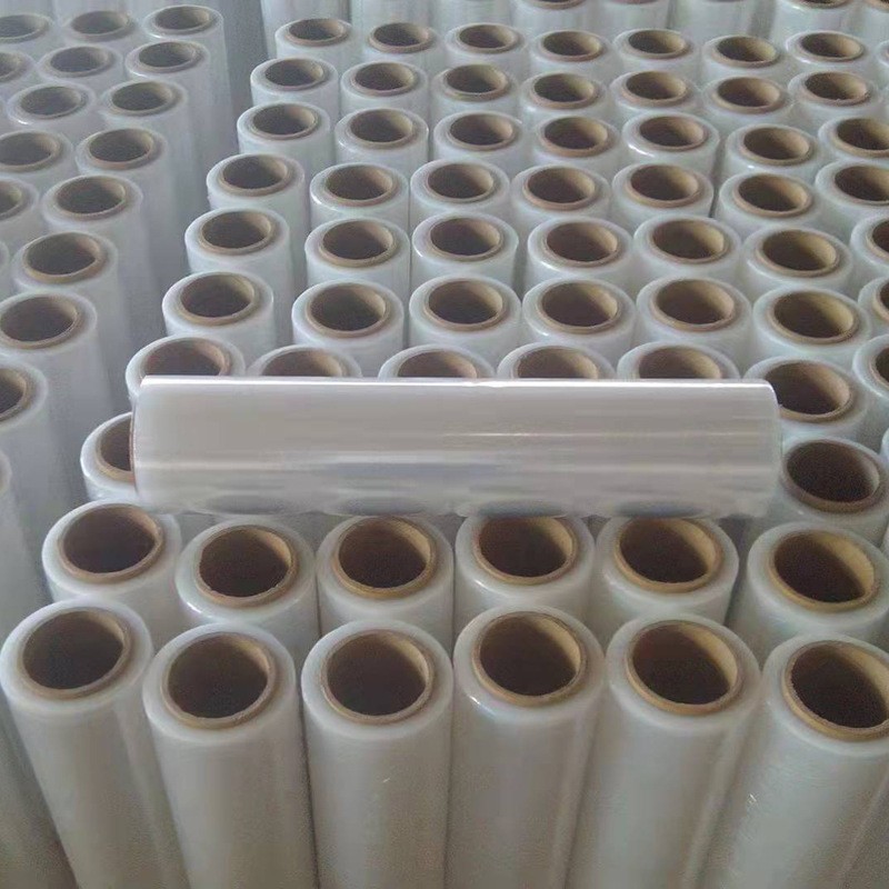 拉伸膜批发PE缠绕膜厂家工业PVC电线膜小卷保鲜膜物流托盘捆绑膜图5
