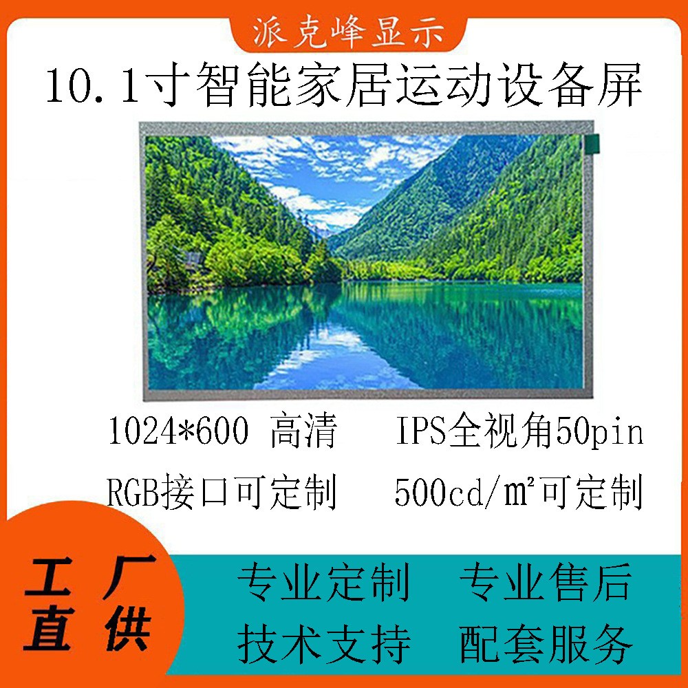 10.1 寸 IPS 1024*600 RGB接口 500亮度 工控/医疗屏图2