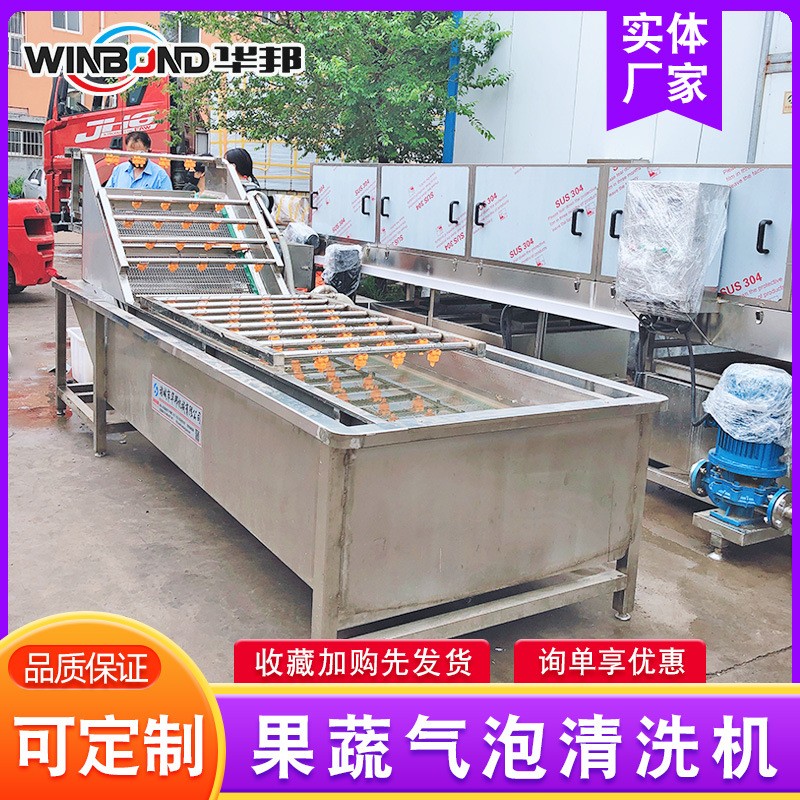 气泡果蔬清洗机 半成品预制菜加工设备 白菜冬笋海带蔬菜清洗机图3