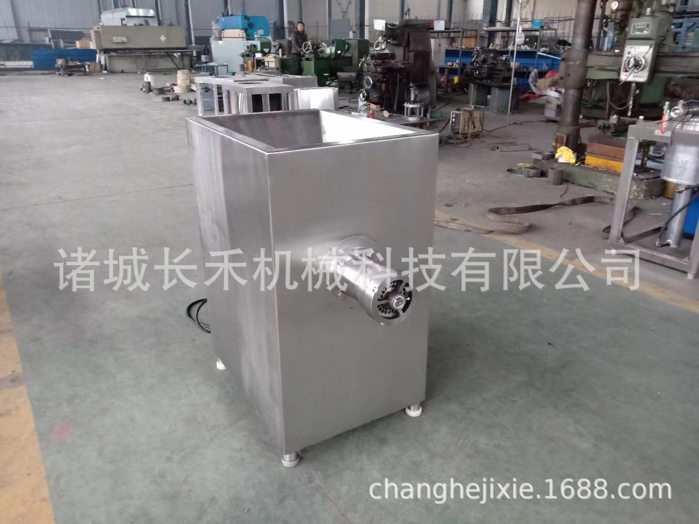 长禾带骨肉冻肉绞肉机 肉制品馅料绞肉设备 商用大型绞肉机图4