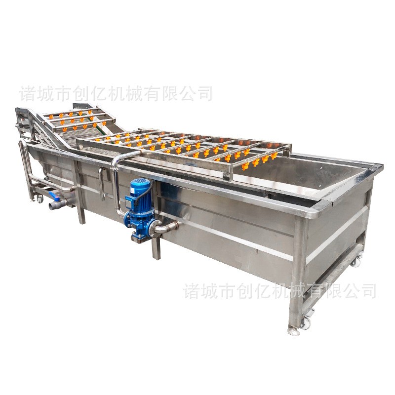 厂家果蔬气泡清洗机 土豆蔬菜水果包装袋清洗设备大型清洗机图5