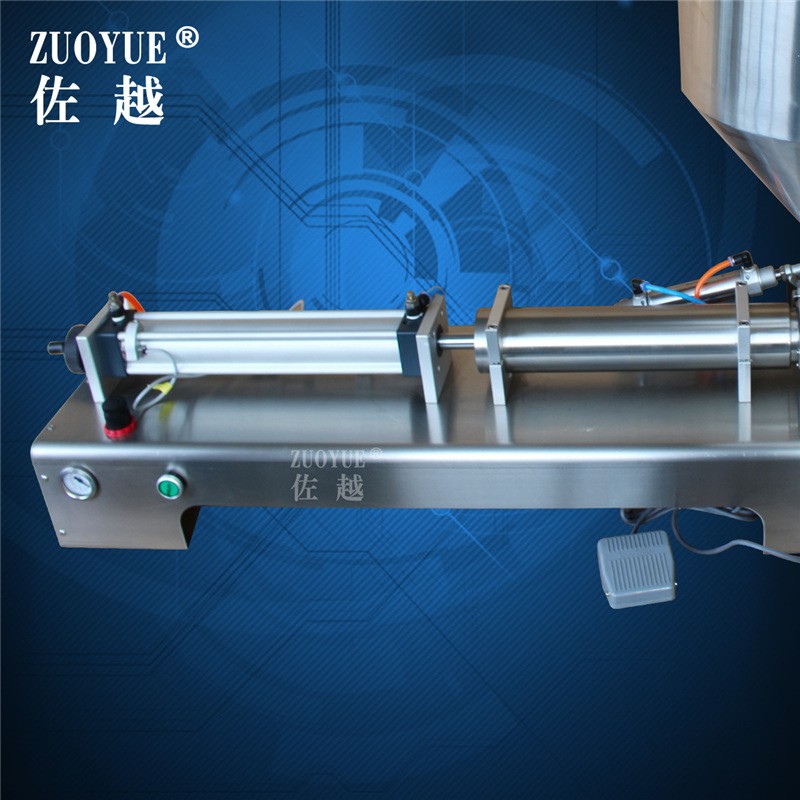 G1WG气动蜂蜜膏体灌装机 自补液胶水定量灌装机 半自动膏体灌装机图2