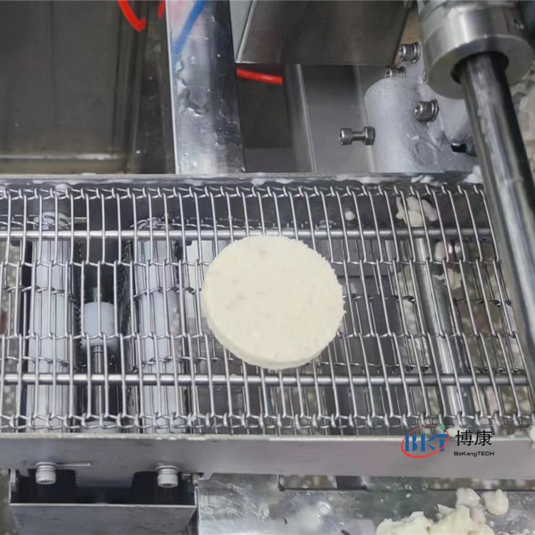 虾饼机鱼饼肉饼成型机压虾饼机器全自动鱼饼生产线一年质保图2